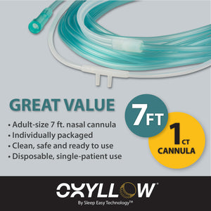 Ultra Soft Oxygen Nasal Cannula with 7 foot Hose